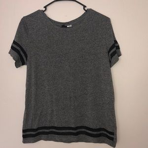 Gray striped tshirt